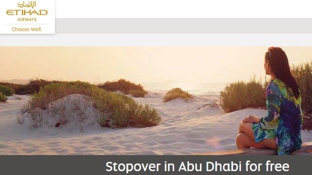 Etihad Airways free two-night stopover in Abu Dhabi!