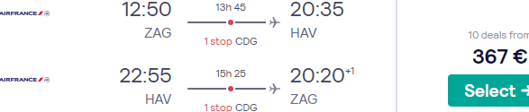 Cheap flights from Zagreb to Havana, Cuba from €367!